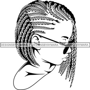 Woman Braids Goddess Love Hair Pretty Clever Alluring Amazing Brave Confident Magnificent SVG JPG PNG Vector Clipart Cricut Cutting Fileg