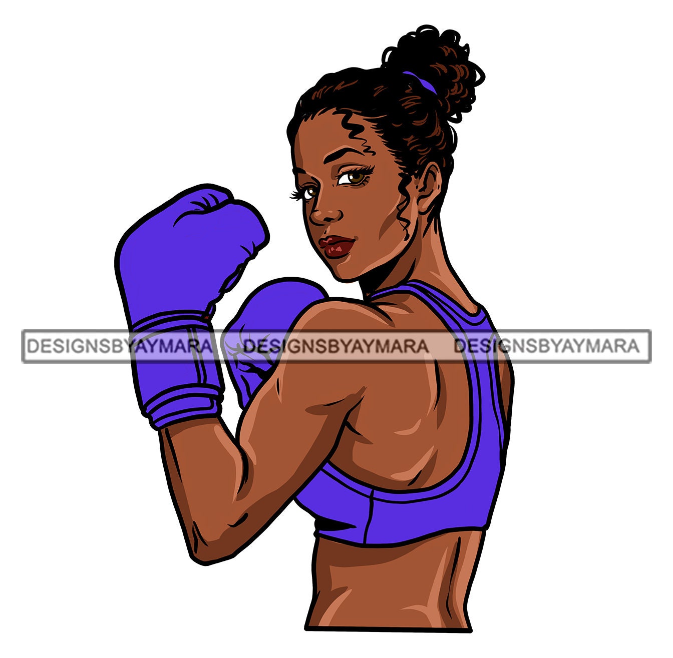 Black Female Boxer 