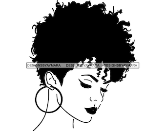 Black Beauty Woman Short Hair Confident Smart Success Strong Female Sensual Sexy Elegance SVG JPG PNG Vector Clipart Cricut Cutting File