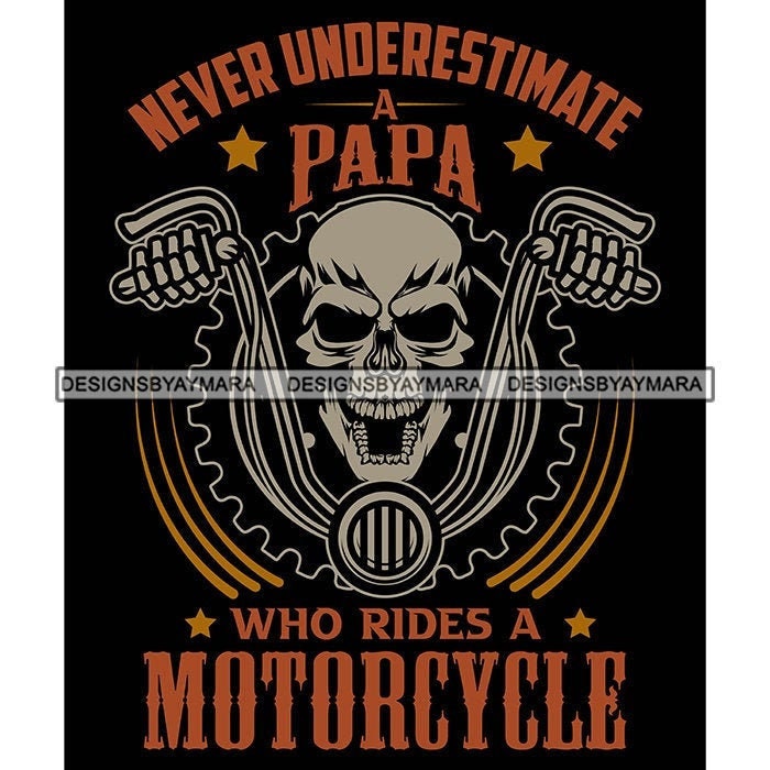 Unterschätzen Sie niemals einen Papa, der einen Motorrad-Biker fährt