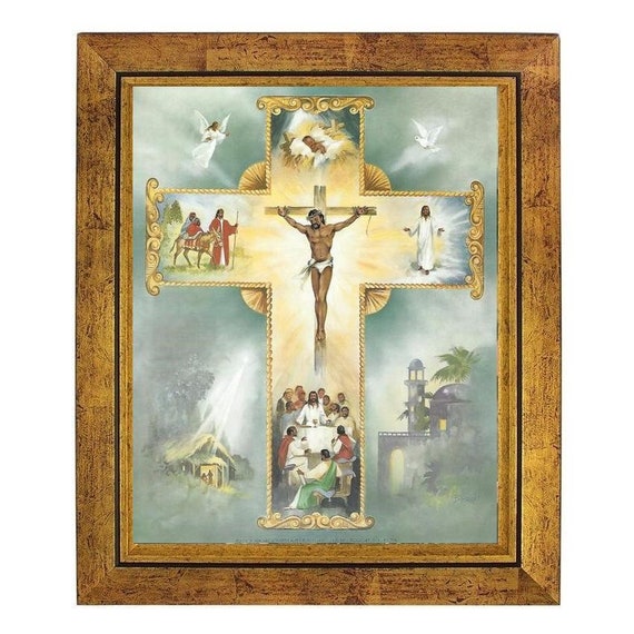 Das Lebendige Kreuz Das Leben Jesu 8 X 10 Zoll Etsy