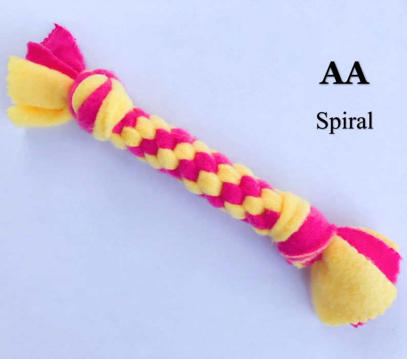 Braided Fleece Dog Tug Toys Etsy