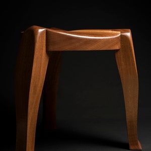 Premium Three-legged Guitar Stool / piano stool made of Mahogany  by M-ski