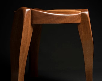 Premium Three-legged Guitar Stool / piano stool made of Mahogany  by M-ski