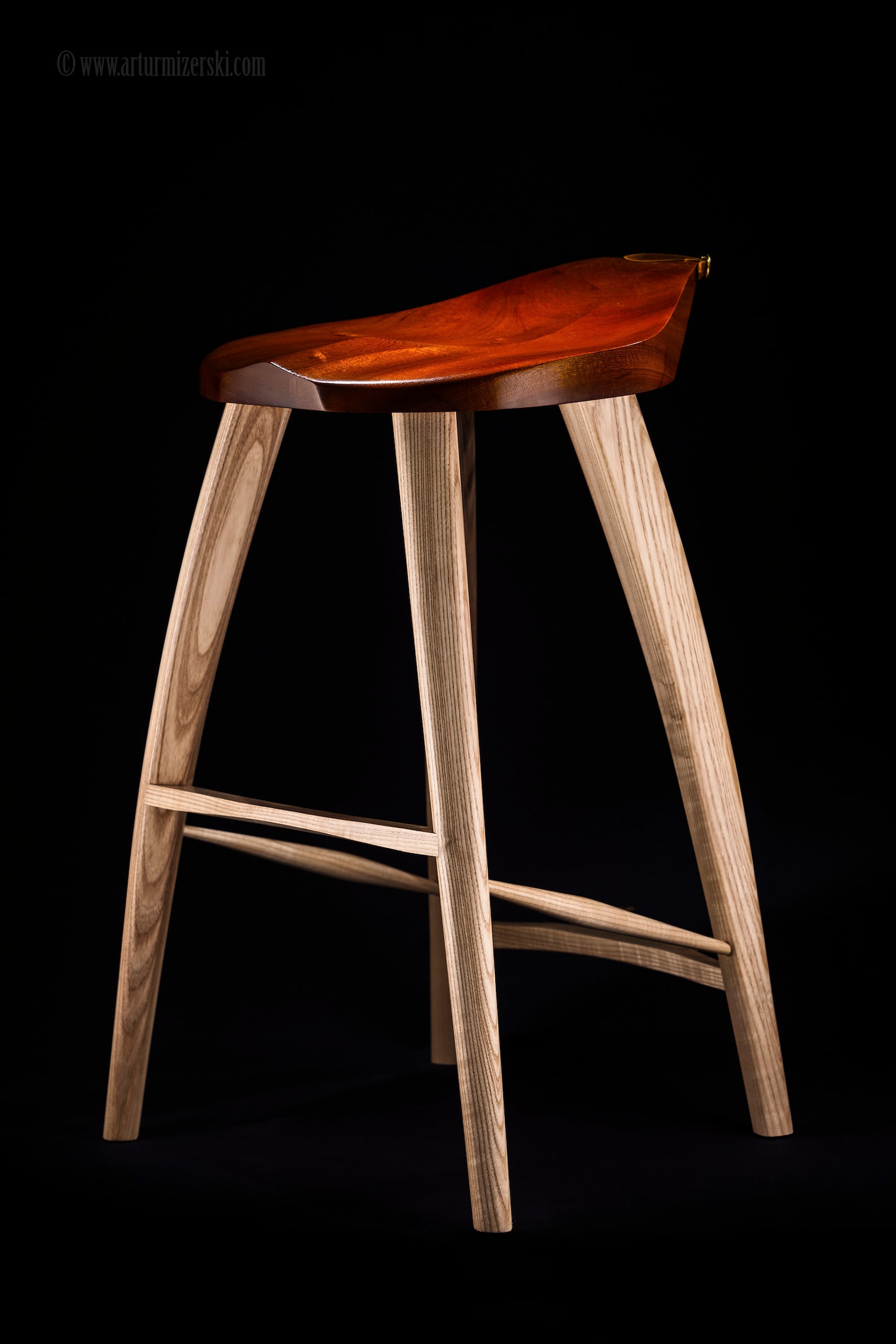 Guitar Stool / Guitar Stand Made of African Mahogany and Ash Etsy UK
