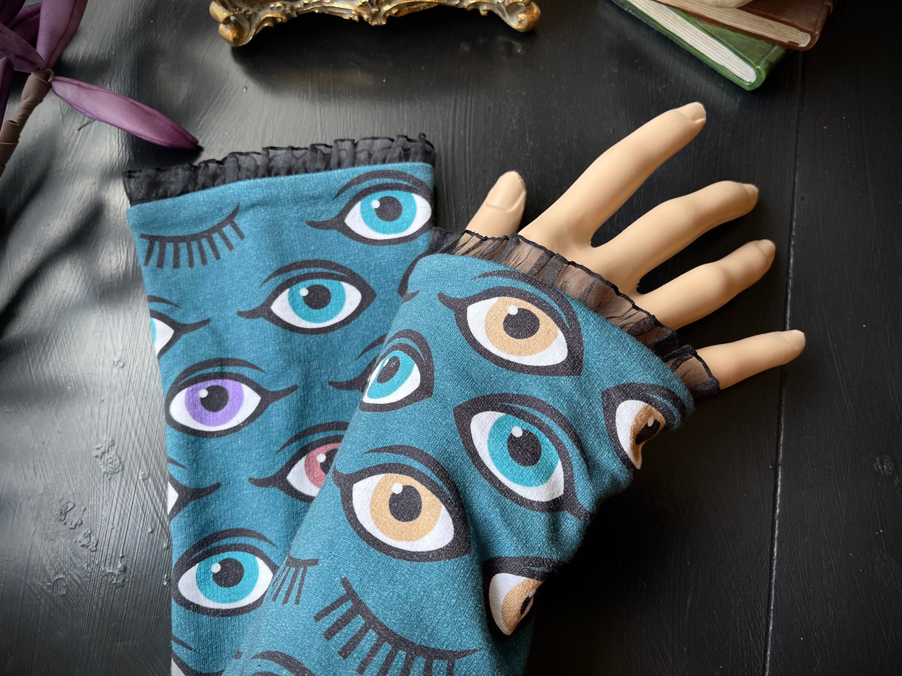 Cuffs Look, Eyes, Moment, Hand Warmers, Arm Protectors, Arm