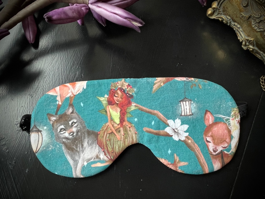 Sleep Mask Sleeping Glasses Elves and Fairies 4 Forest Etsy