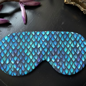 Sleep mask sleeping glasses, dragon scales, mermaid, noble, night, wellness, SPA, sleep well, relaxation travel face mask beauty gothic