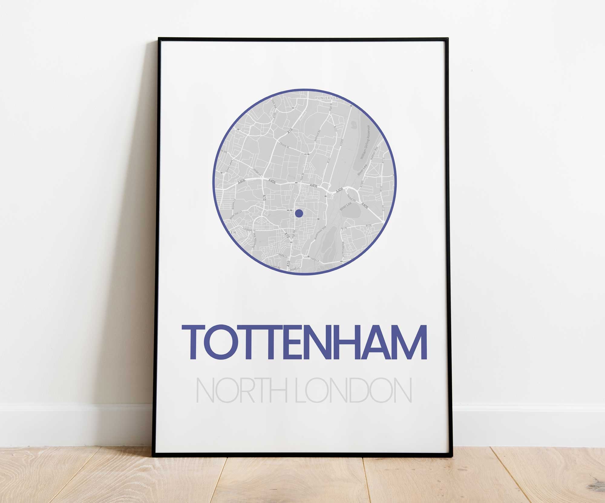 Tottenham Hotspur Spurs Stadium Map Print Location Art - Etsy