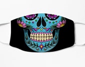 Mexican Skull Face Mask Reusable Printed Catrina Face Mask Day of The Dead Face Mask Sugar Skull Face Mask