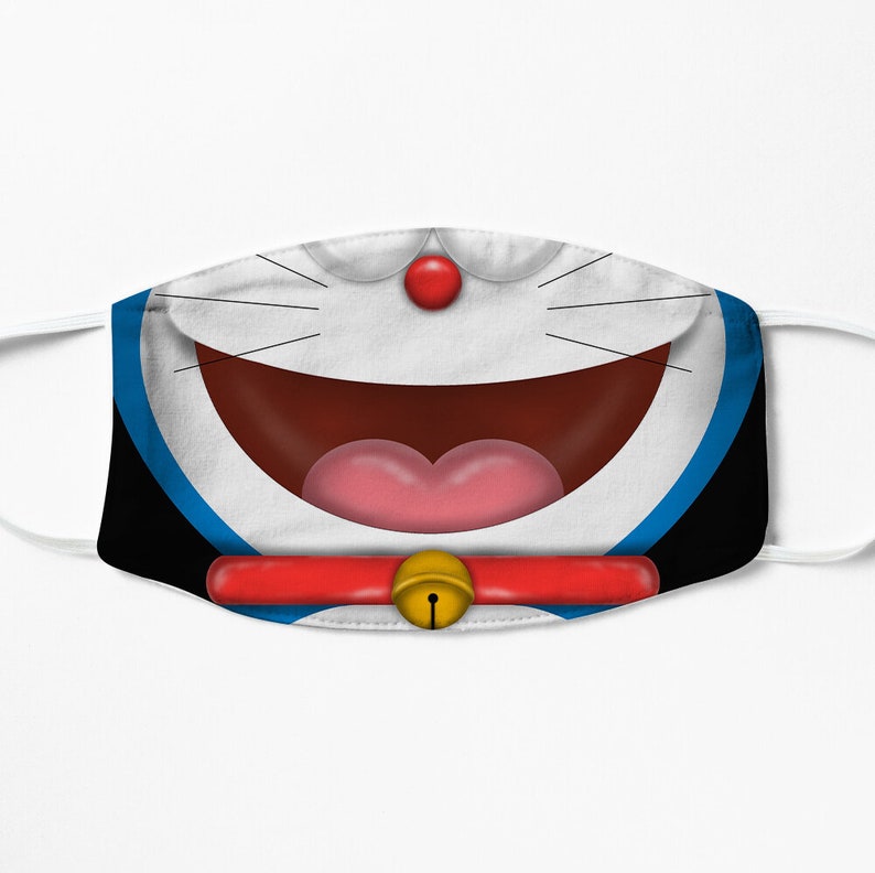 Doraemon Face Mask Washable Doraemon Printed Face Mask with Etsy