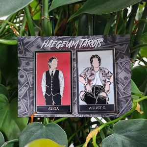 INSTOCK -  BTS | D-Day Haegeum MV Tarot Yoongi Suga Hard Enamel Pin Set