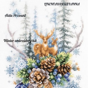Modern Counted Cross Stitch Embroidery Kit Pumpkin tree by Andriana Manufacture Modern Counted Cross Stitch Embroidery Kit Pumpkin tree by Andriana Manufacture