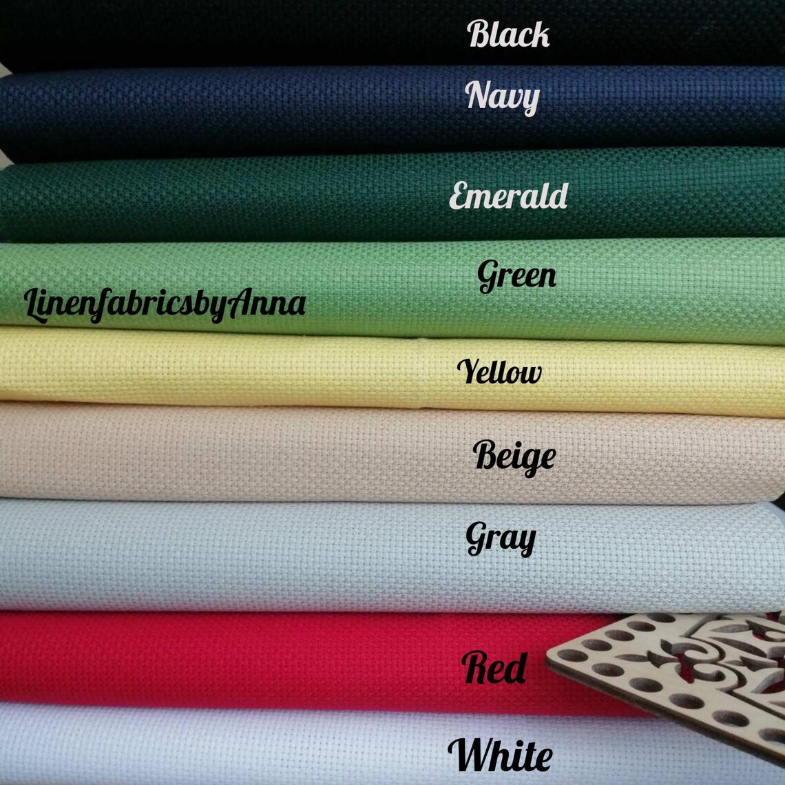 Cotton aida fabric for cross stitch fabric for embroidery Etsy