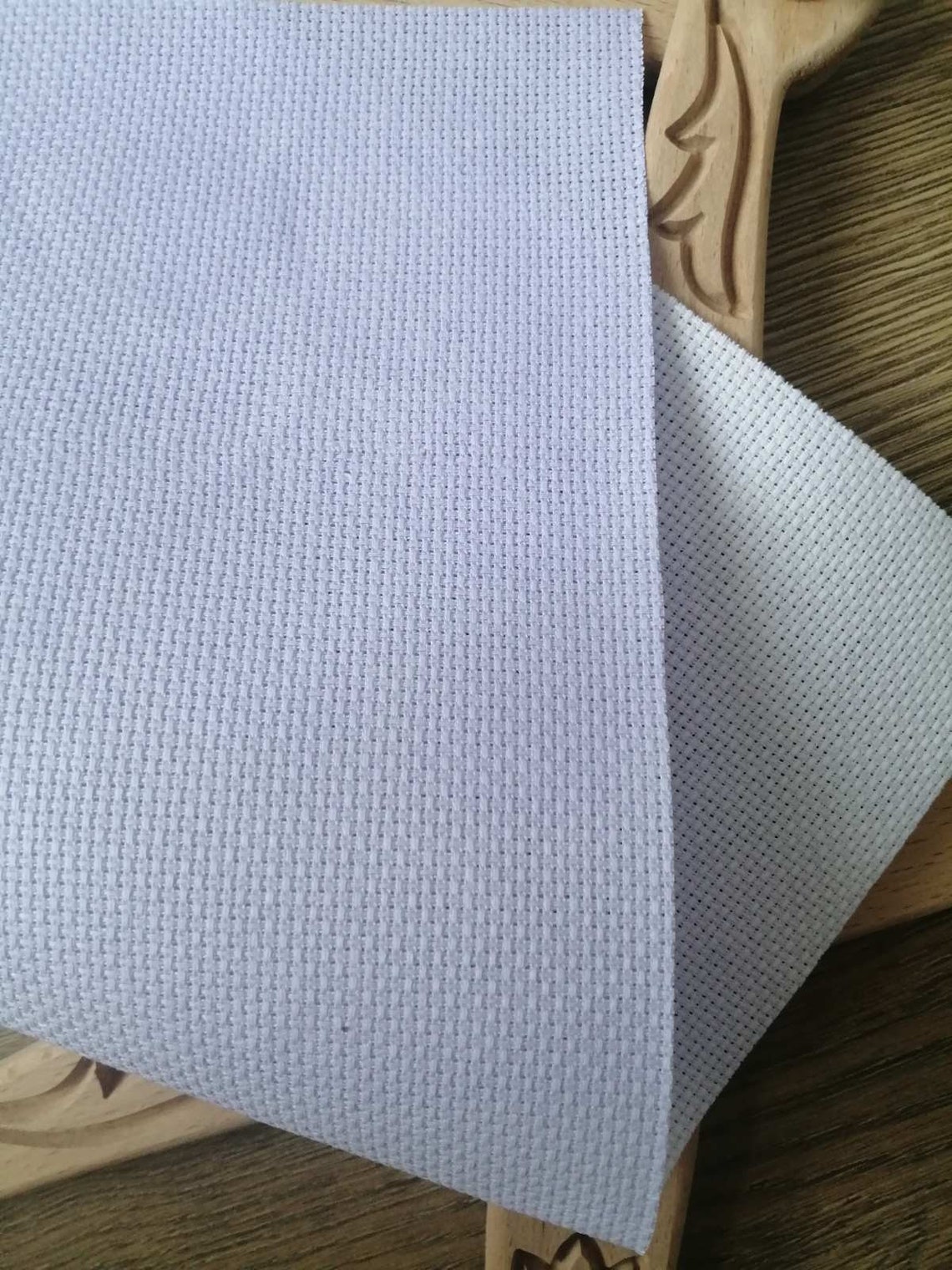 Heavenly hand dyed aida cloth white aida fabric 14 count Etsy