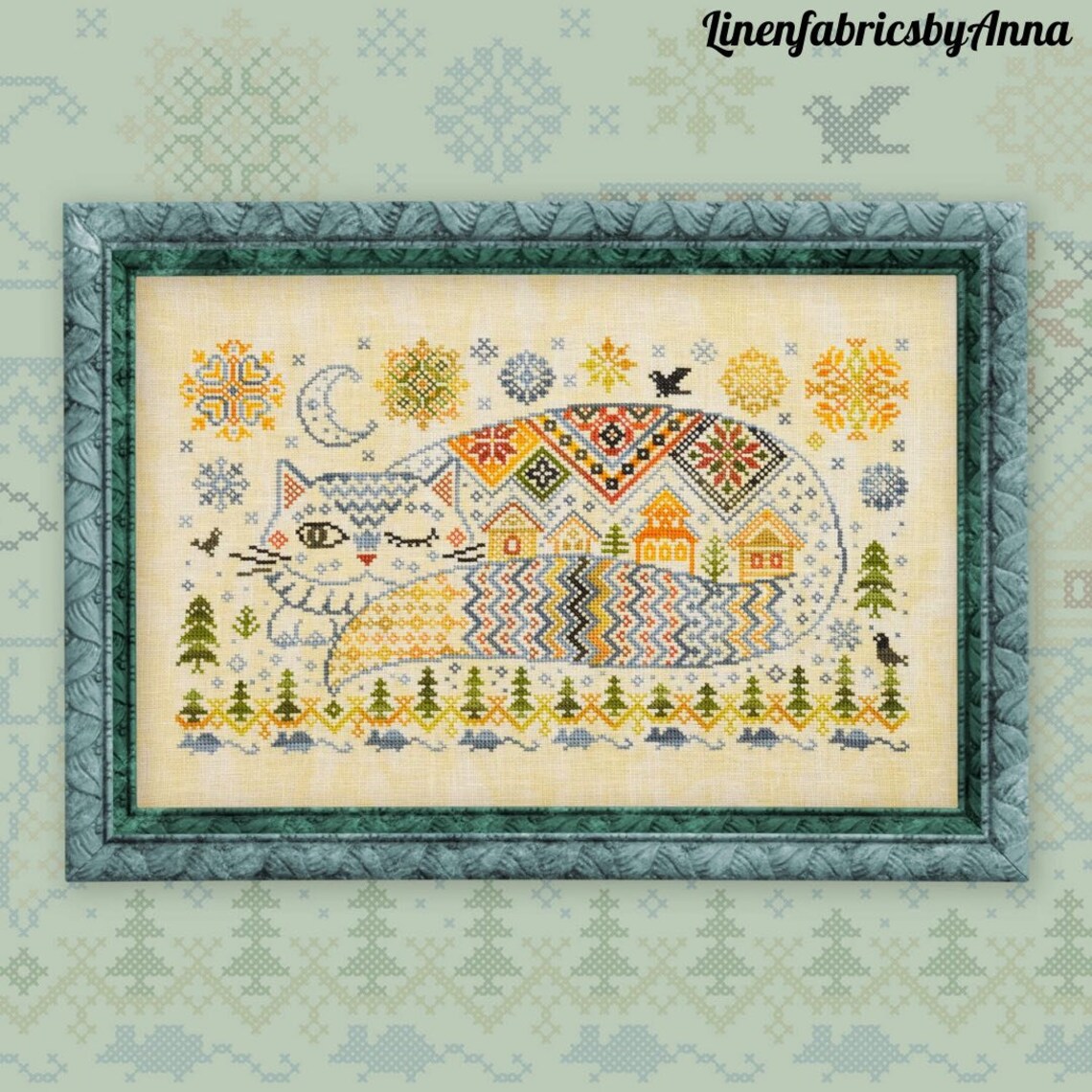 Sampler embroidery kit modern hand embroidery cross stitch Etsy