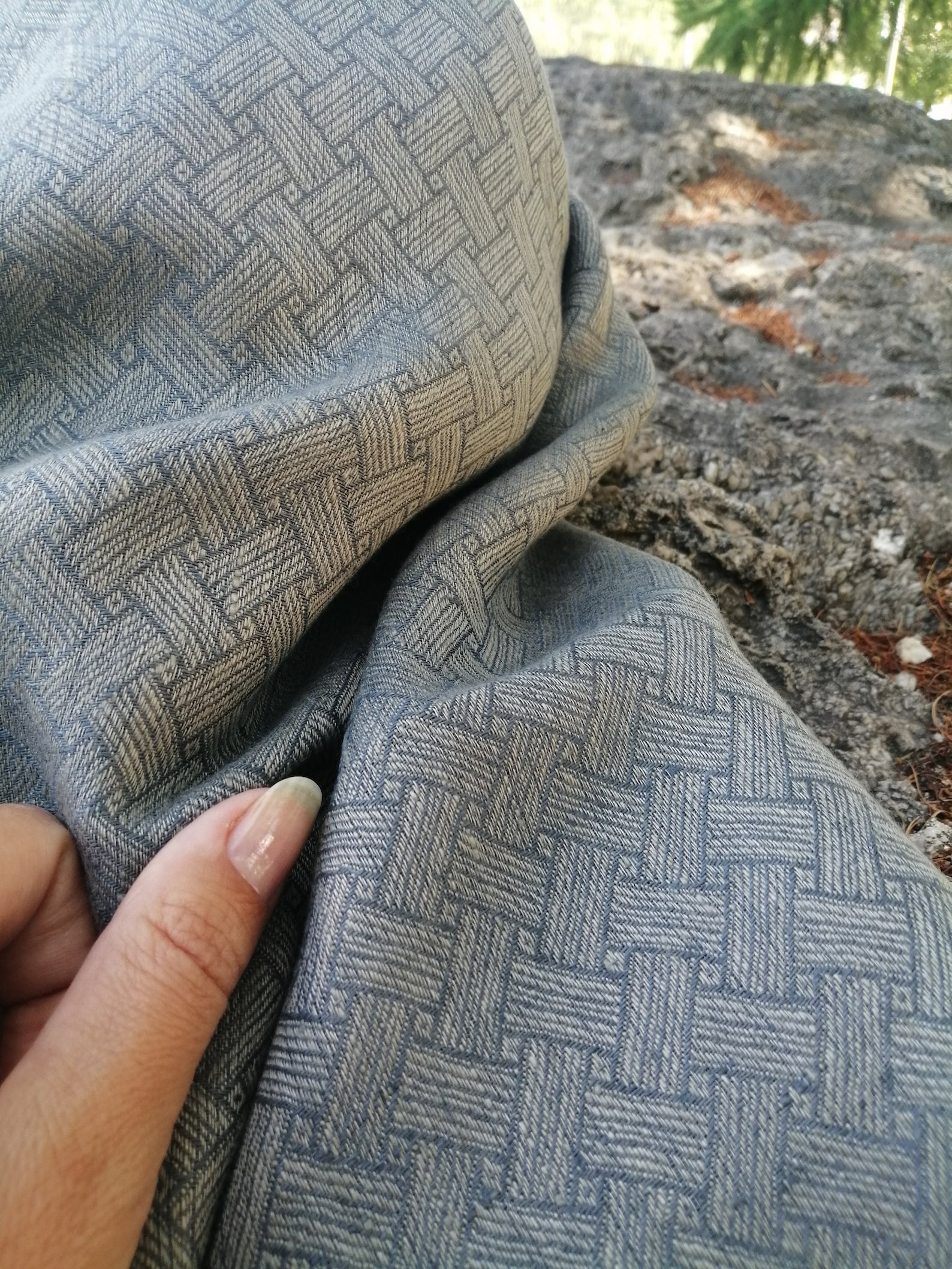 Gray linen fabric 150 cm ribbed fabric for curtains and Etsy