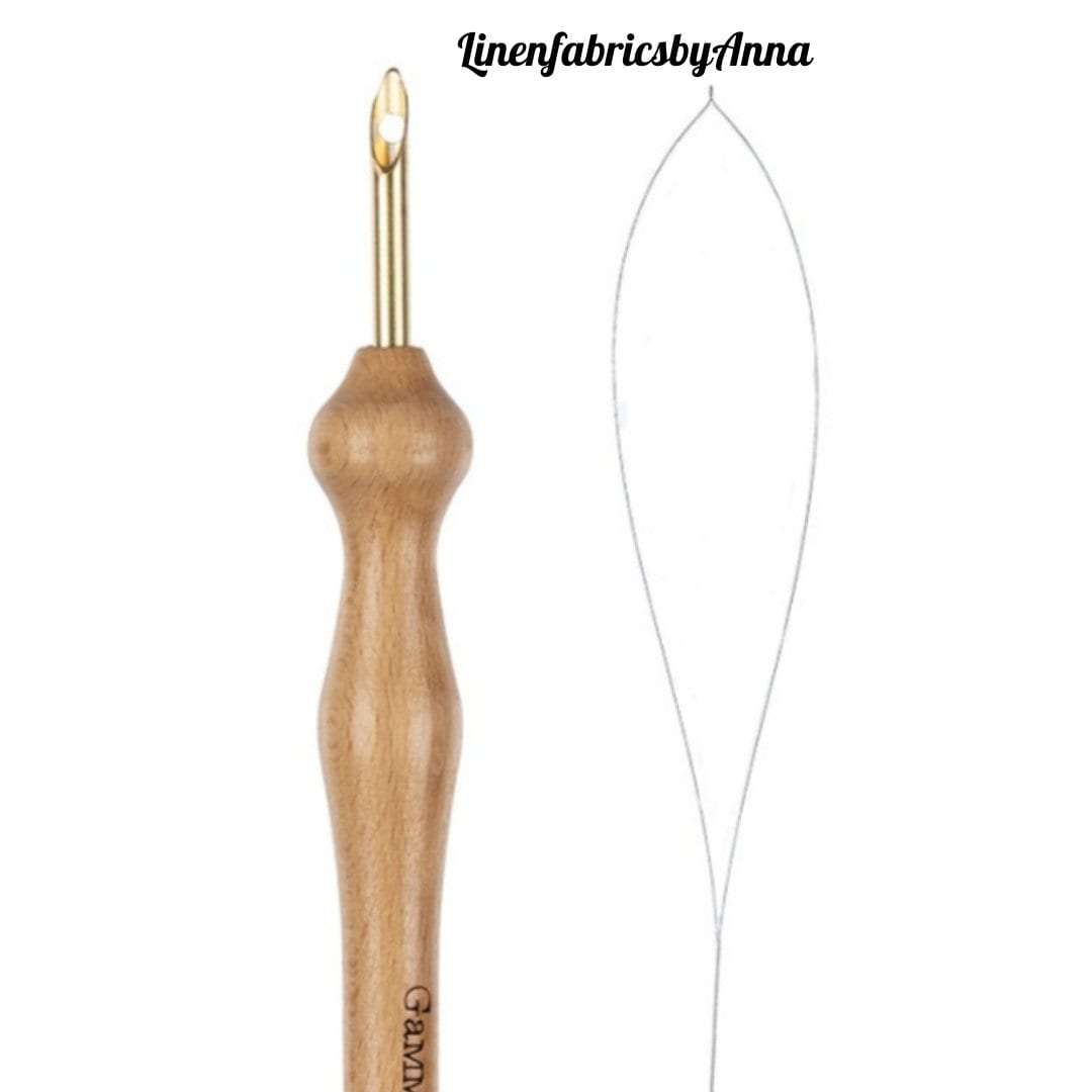 Wood Punch Needle 5 Mm Punch Needle Embroidery Large Punch Etsy