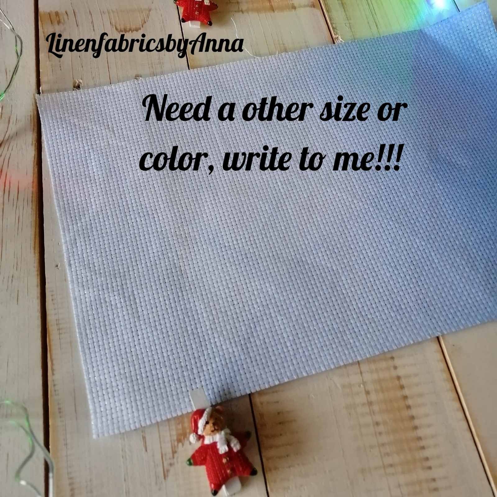 Space hand dyed aida cloth glitter aida fabric 11 count Etsy