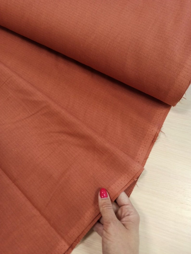 burnt orange linen fabric for dress and aprons orange linen cotton fabric Orange linen cotton fabric 59 inches linen fabric by yard