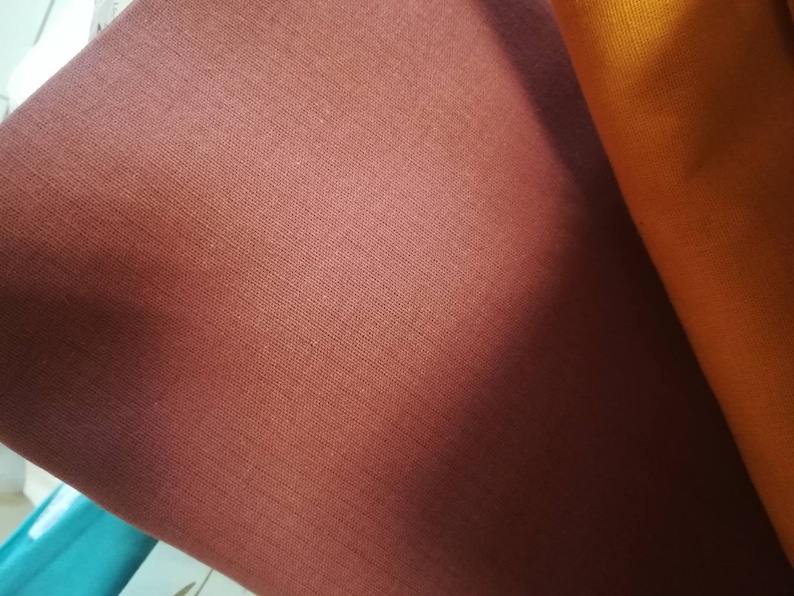 burnt orange linen fabric for dress and aprons orange linen cotton fabric Orange linen cotton fabric 59 inches linen fabric by yard