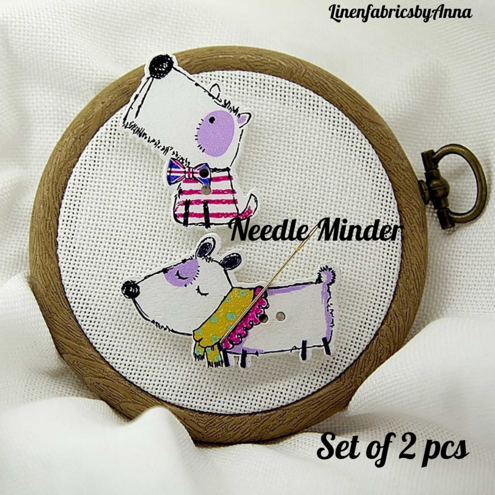 Dog needle minder needle minder set of 2 pcs Etsy