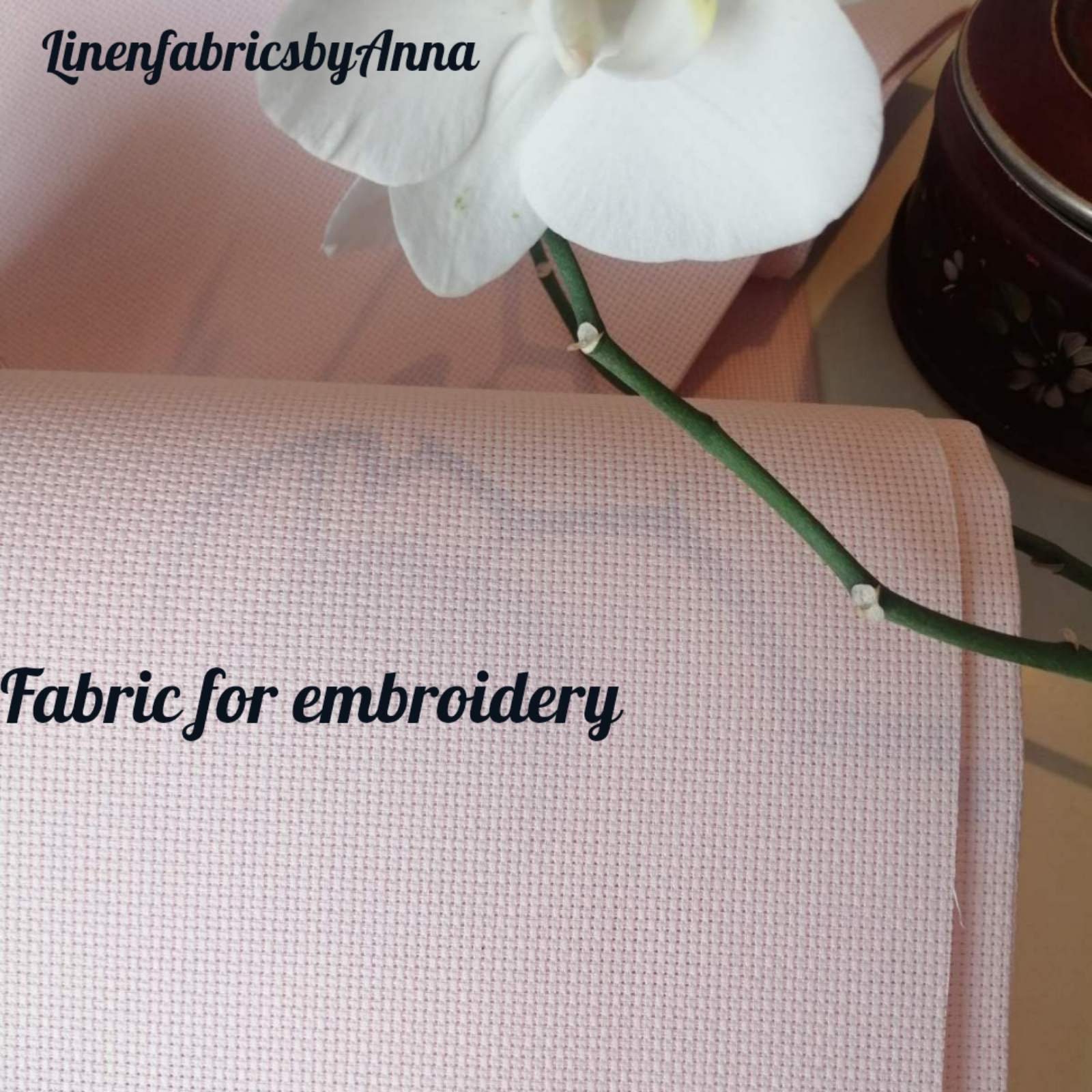 Cotton aida fabric for cross stitch fabric for embroidery soft Etsy
