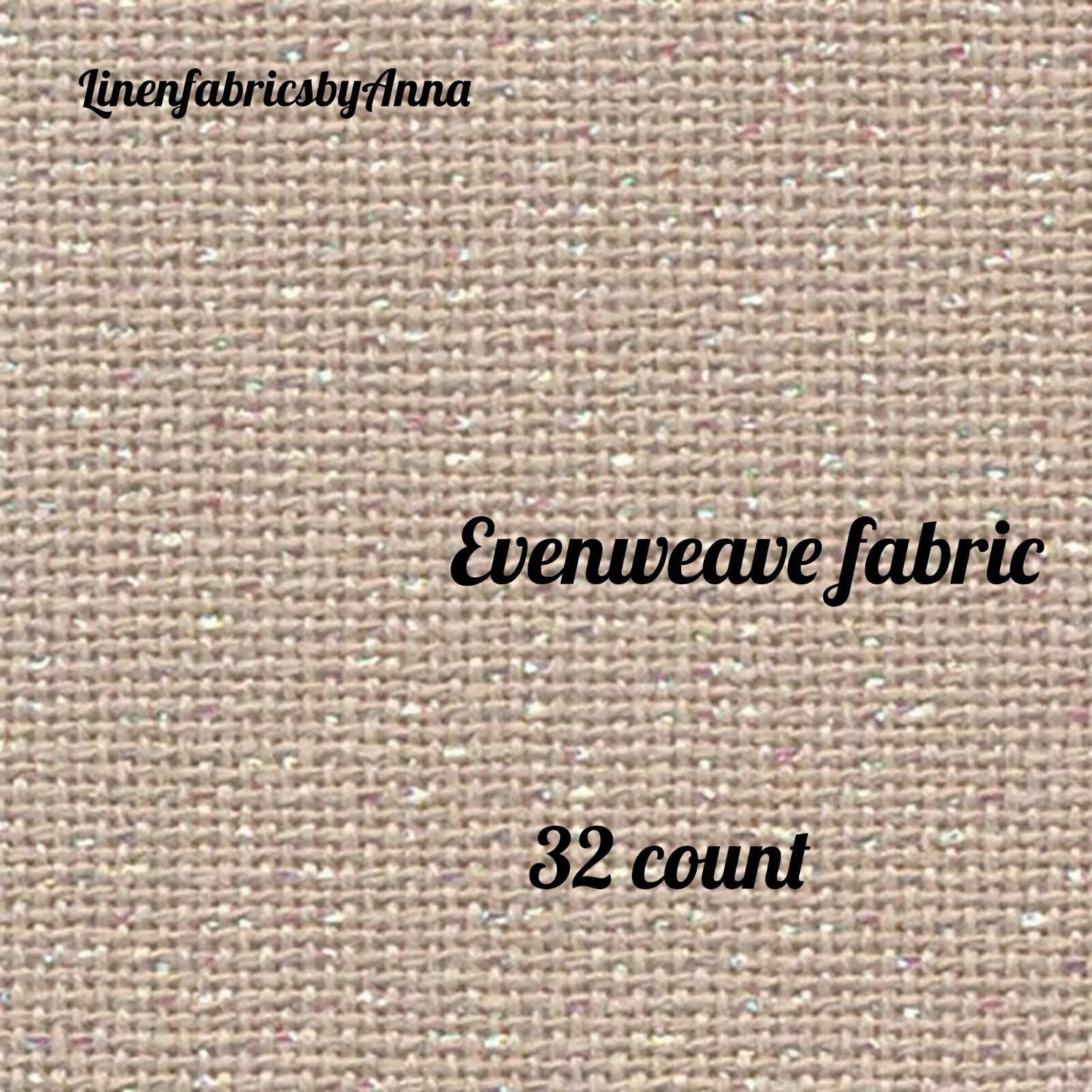 Beige evenweave fabric for cross stitch fabric for embroidery Etsy
