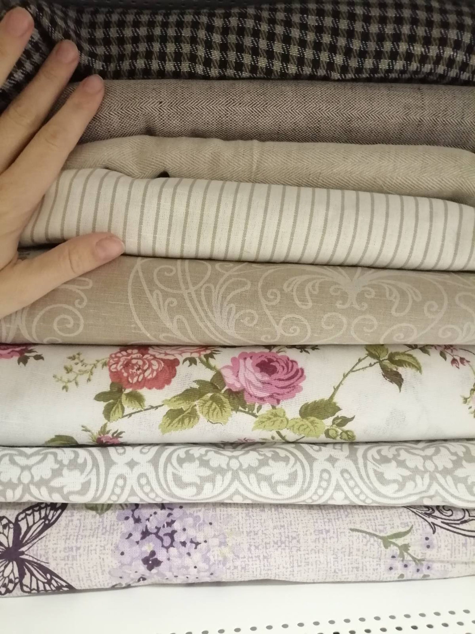 European linen fabric by the yard Linen cotton for bedding Etsy