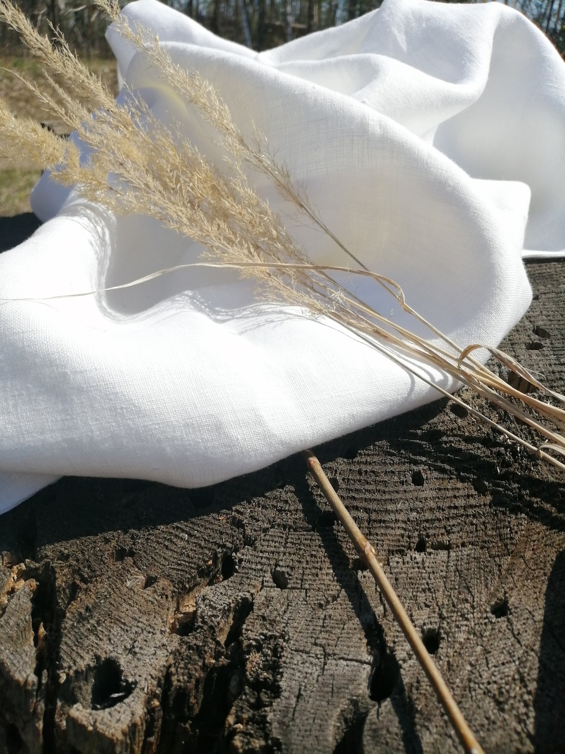 Natural White Linen Fabric Wide 150 Cm59 Inches Flax Linen Etsy