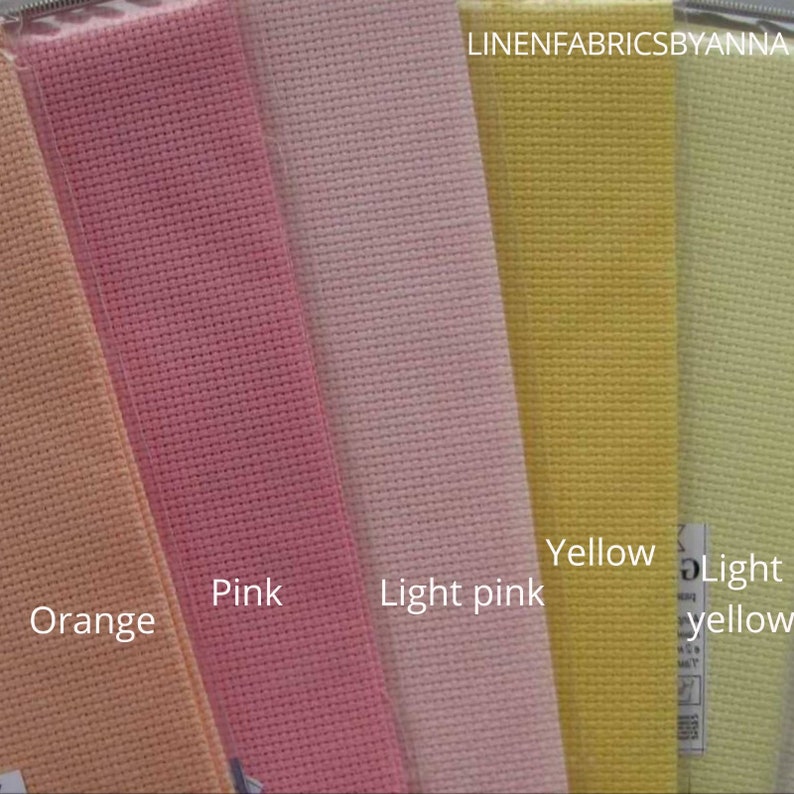 Cotton aida fabric for cross stitch fabric for embroidery Etsy