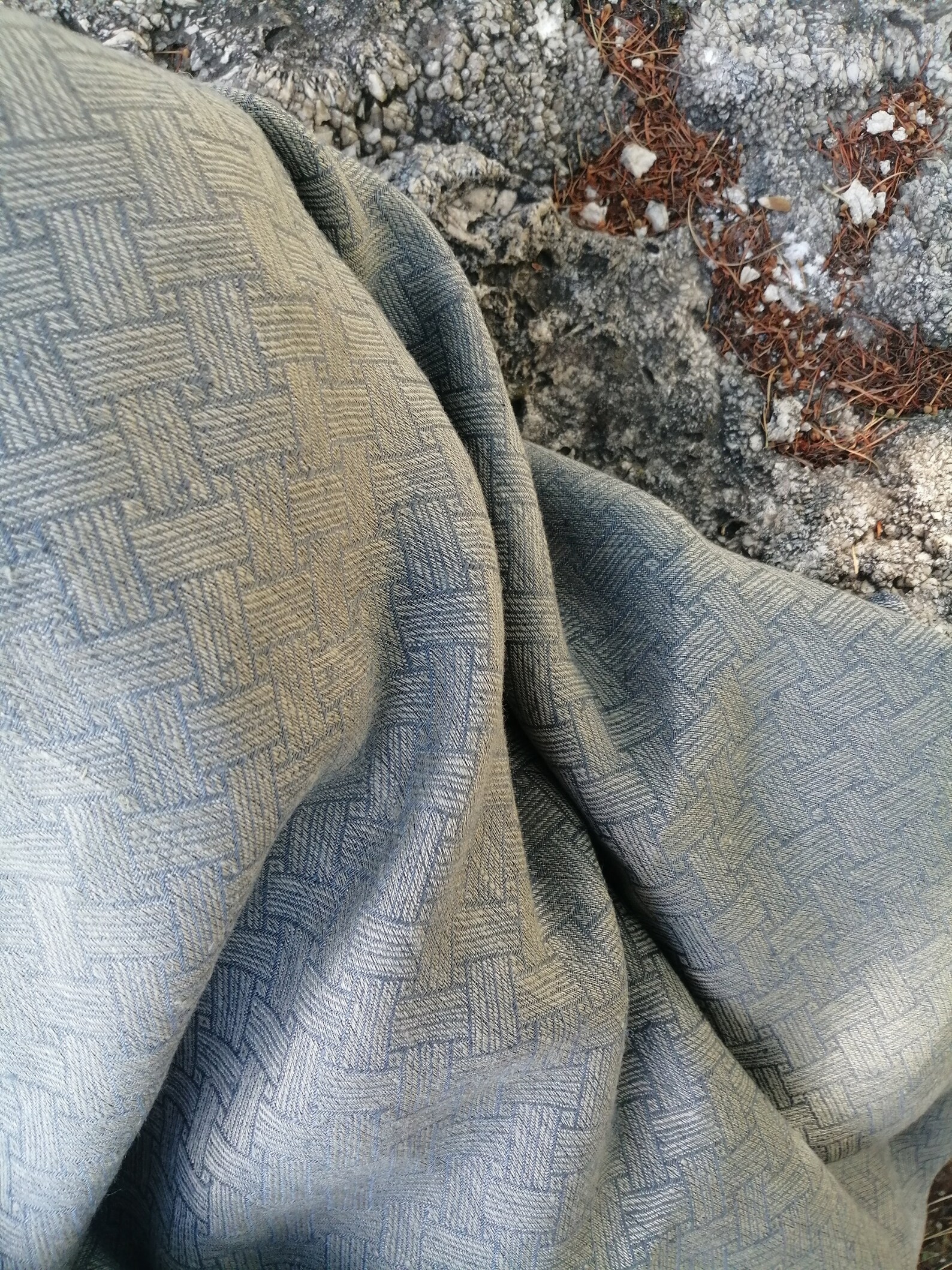 Gray linen fabric 150 cm ribbed fabric for curtains and Etsy