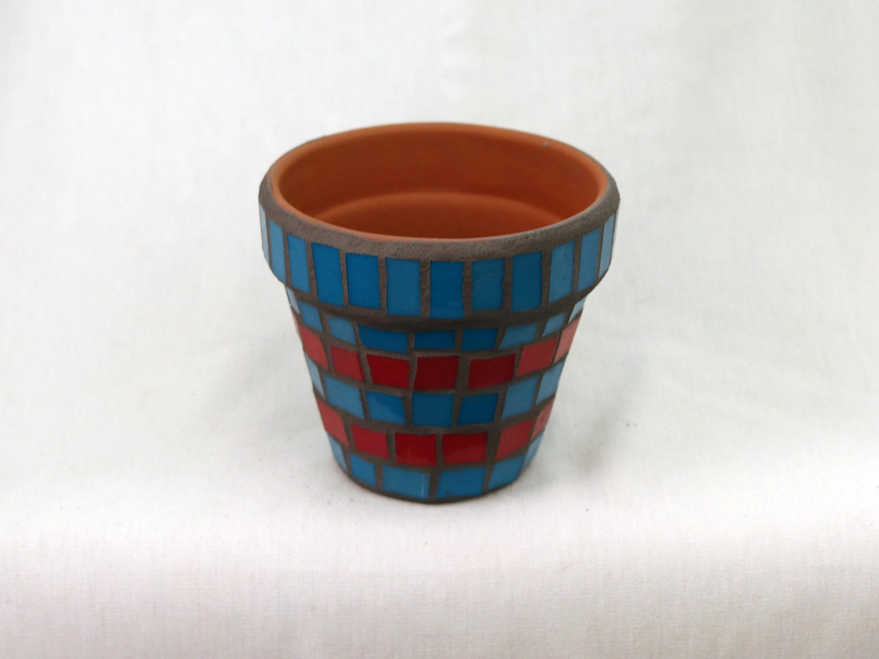 Stained Glass Mosaic Pot for Plants Saucer Included Etsy