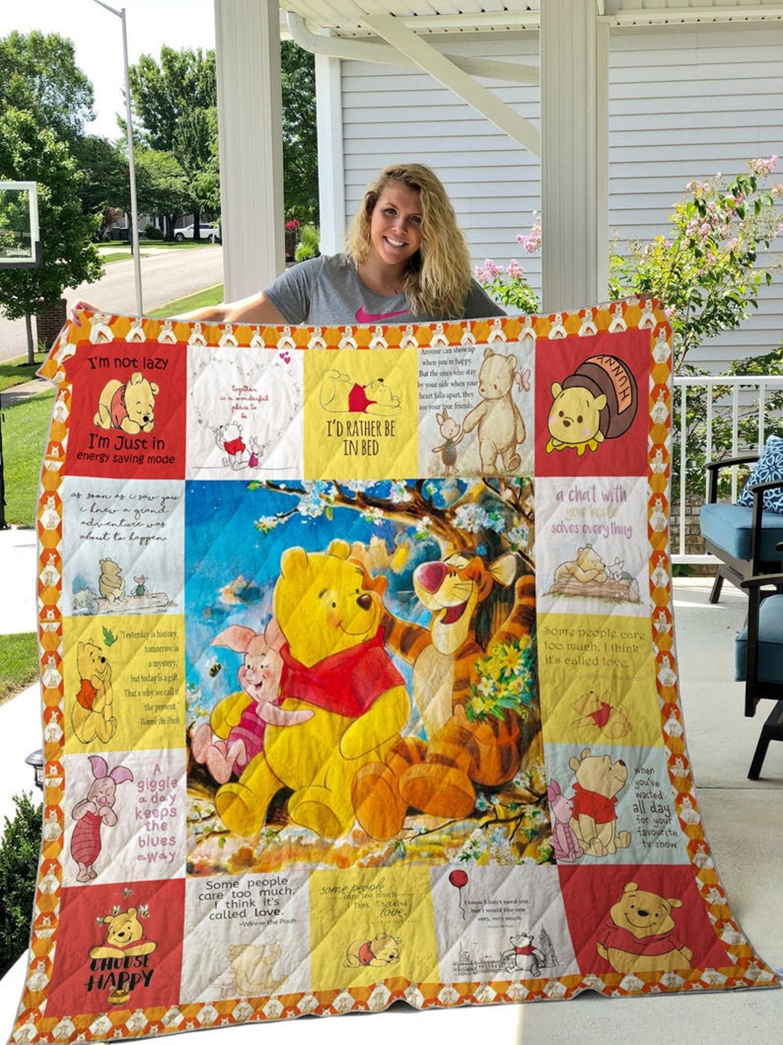 Winnie the Pooh Fleece/Sherpad/Mink/ Quilt Blanket Etsy