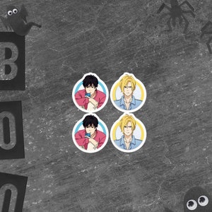 Ash Lynx and Eiji Okumura stickers