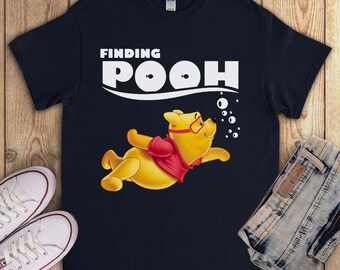 Finding Nemo Winnie The Pooh Bear Joke Humor Cartoon Funny Unisex T-Shirt V-Neck Shirt Sweatshirt Hoodies Tank Top Gift For Men Women Kids