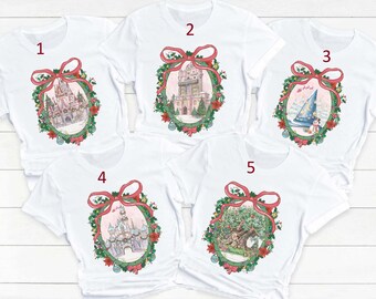 Matching Disney World Christmas Shirt, Disney Castle Hollywood Tower Mickey's Very Merry Christmas Party, Disney Christmas Trip Tee Gift