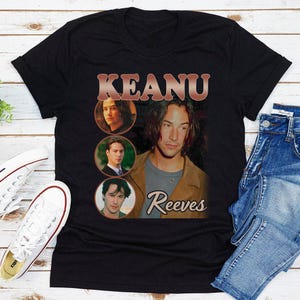 Keanu Reeves Vintage 90s Tee, Retro Matrix John Wick Fan T-shirt, Vintage Movies Actor Shirt, Hoodies, Sweater, Tank-top, V-neck Gift