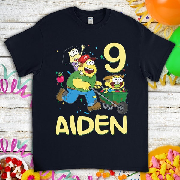 Big City Greens Birthday T-Shirt, Custom Personalized Boy Girl Cartoon Birthday Shirt, Kids Toddler Birthday Gift For Son Daughter