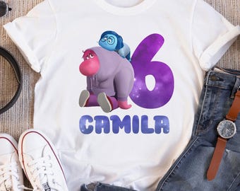 Inside Out 2 Birthday Shirt, Sadness and Embarrassment Shirt, Custom Personalized Boy Girl Son Daughter Kids Toddler Birthday Gift T-shirt