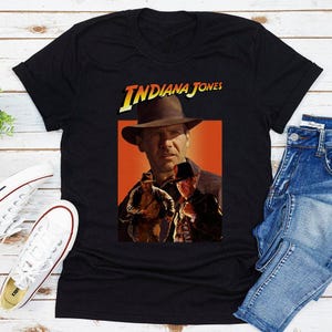 Indiana Jones Shirt, Harrison Ford Fan T-shirt, Vintage Archaeology Adventure Movies Actor Shirt, Hoodies, Sweater, Tank-top, V-neck Gift