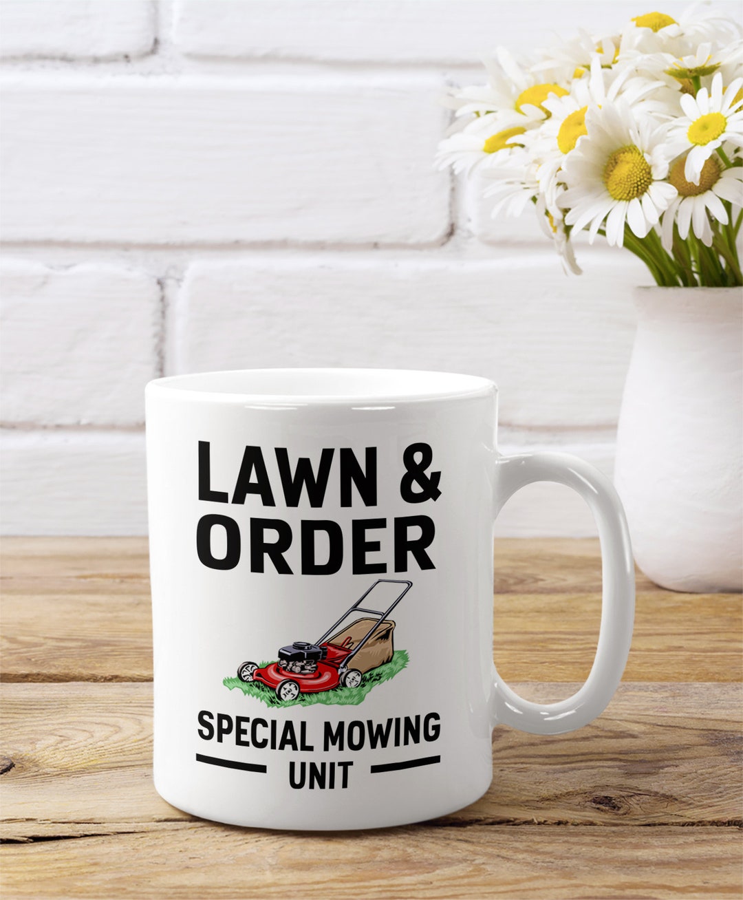 Lawn Care Enthusiast Mower Mug Funny Pun Parody Gift for Etsy