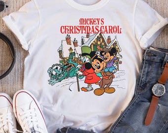 Disney Mickey And Friends Mickeys Christmas Carols Matching Shirt, Mickey's Very Merry Christmas Party Gift, Group Christmas Holiday Shirt