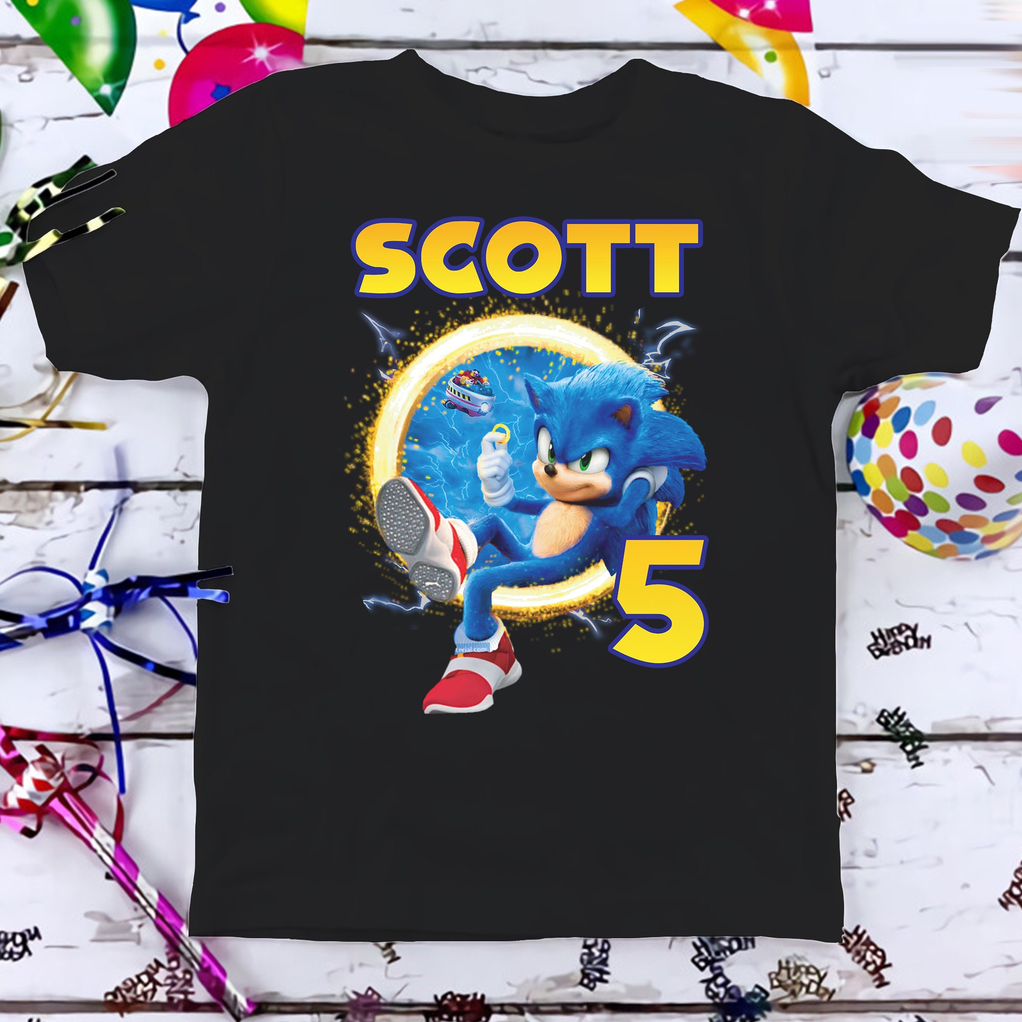 Sonic Characters T Shirt Iron on Transfer Decal #38