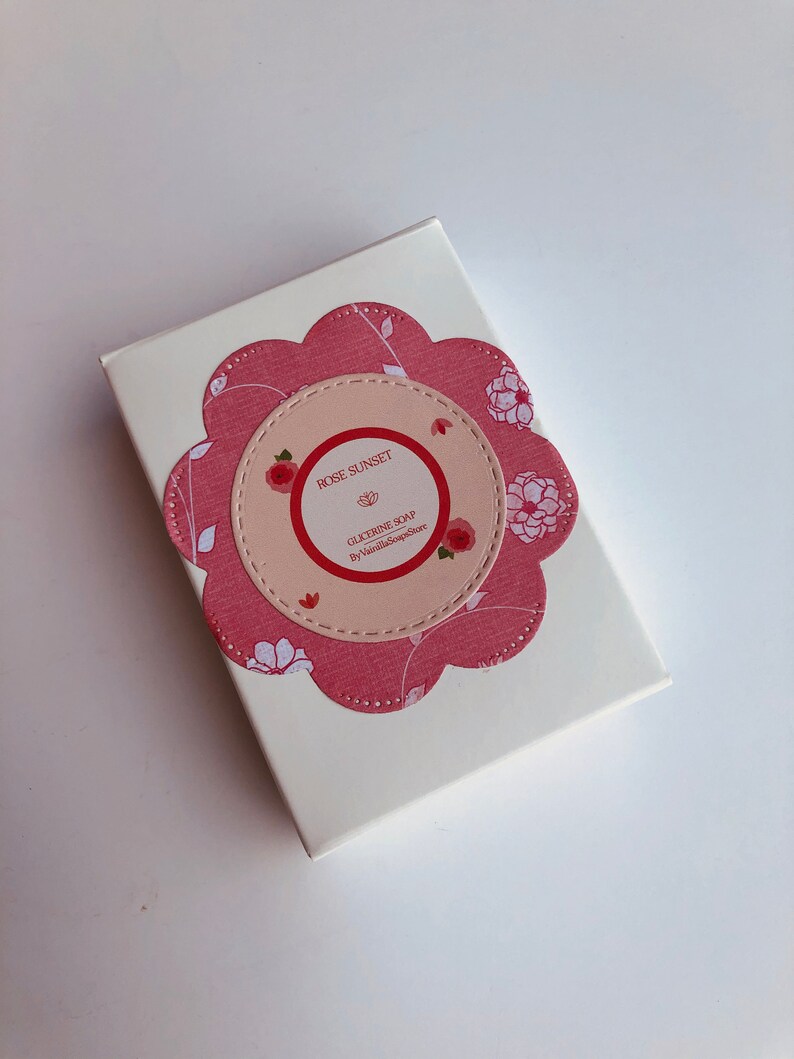 Luxury Body Soap Bars ZERO WASTE Rose Sunset Bar Soap Gold Etsy