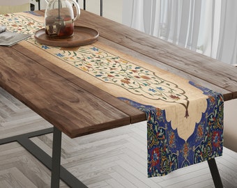 Traditional Persian Cotton Table Runner | USA Made Decor