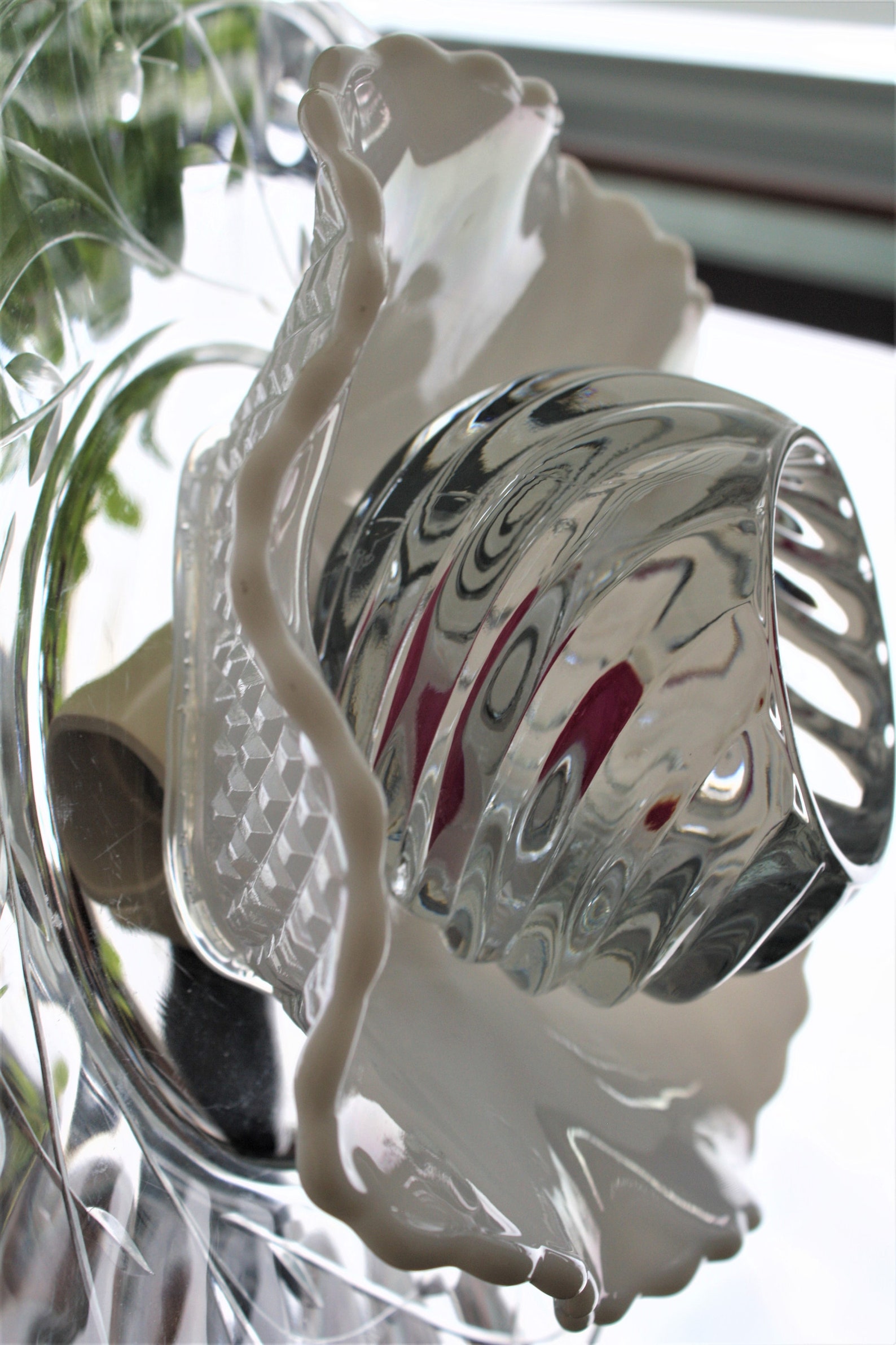 Gartenteller Blumen Gartenblumen recycelte Glasplatte | Etsy