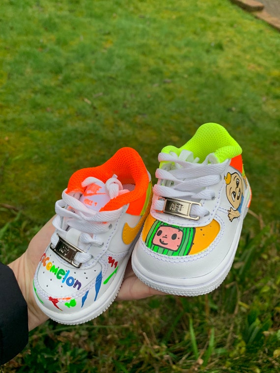 Cocomelon Shoes Airforce Sneakers Baby Kicks Af1 | Etsy UK
