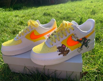 Zapatillas personalizadas Nike Air Force Tom y Jerry | Etsy España