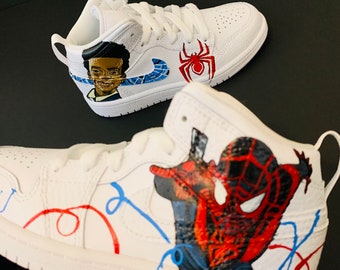 Spider man / af1 / entrenadores personalizados / patadas | Etsy España